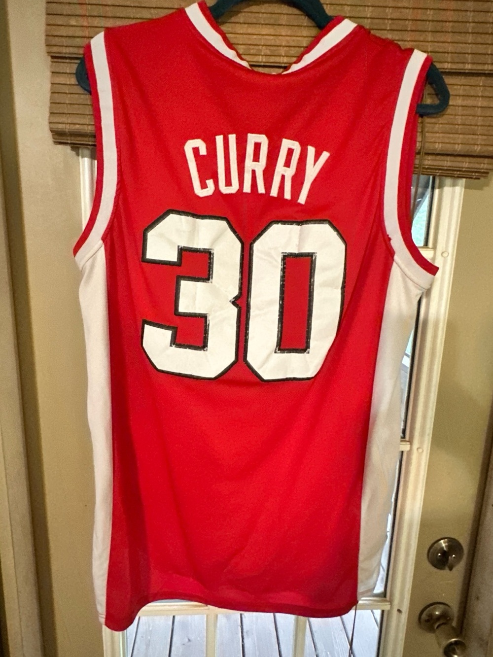 Davidson Steph Curry #30 Red Basketball Jersey - Picture 2 of 3